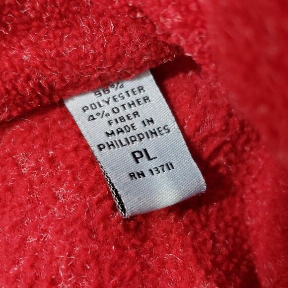 Marsh Landing Petites Woman's PL Red Quarter Zip Pullover Mock Neck Sweater - Picture 4 of 9